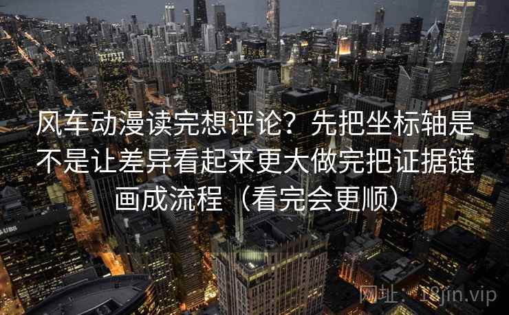 风车动漫读完想评论？先把坐标轴是不是让差异看起来更大做完把证据链画成流程（看完会更顺）